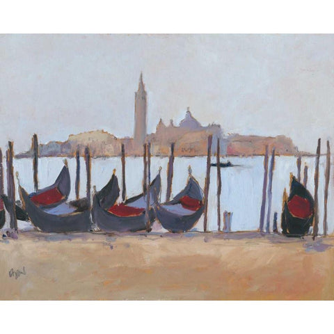 Venice Study IV Gold Ornate Wood Framed Art Print with Double Matting by Dixon, Samuel