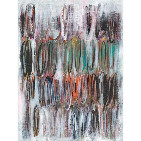 Paint Scribble I White Modern Wood Framed Art Print by Fuchs, Jodi