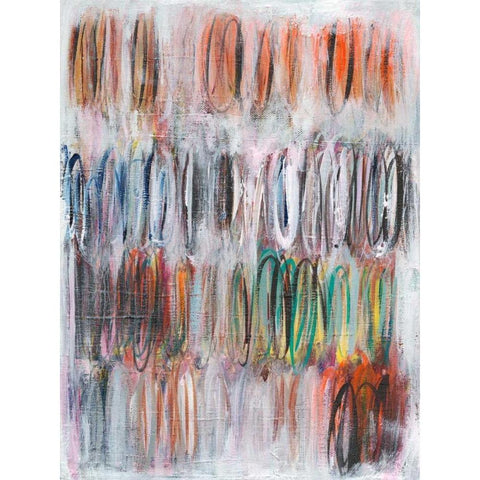 Paint Scribble II Black Modern Wood Framed Art Print by Fuchs, Jodi