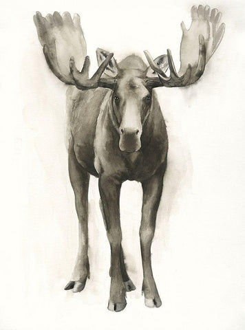 Custom Majestic Wildlife I (ASH) White Modern Wood Framed Art Print with Double Matting by Popp, Grace