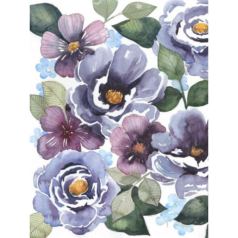 Dancing Peonies I White Modern Wood Framed Art Print by Popp, Grace