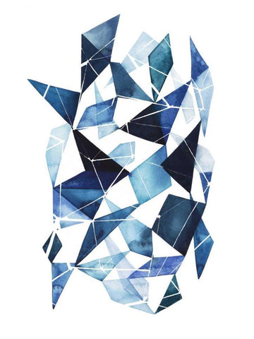 Chrysalis I White Modern Wood Framed Art Print with Double Matting by Popp, Grace
