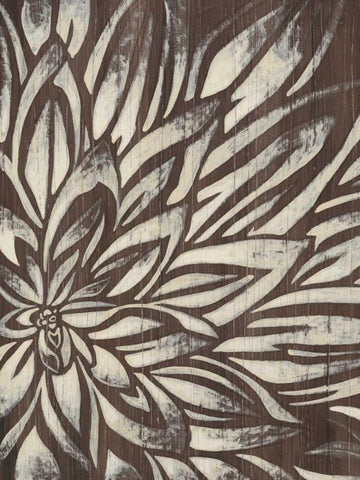 Barnwood Blossom II White Modern Wood Framed Art Print with Double Matting by Vess, June Erica