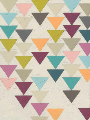 Confetti Prism IX Black Ornate Wood Framed Art Print with Double Matting by Vess, June Erica