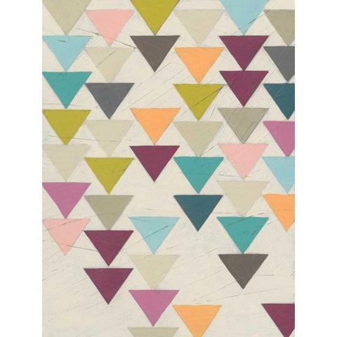 Confetti Prism IX Gold Ornate Wood Framed Art Print with Double Matting by Vess, June Erica