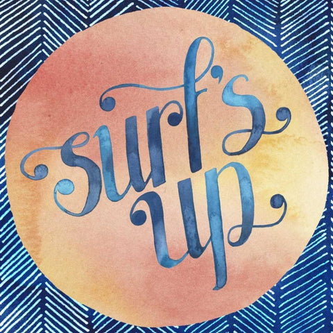 Surfs Up II Gold Ornate Wood Framed Art Print with Double Matting by Popp, Grace