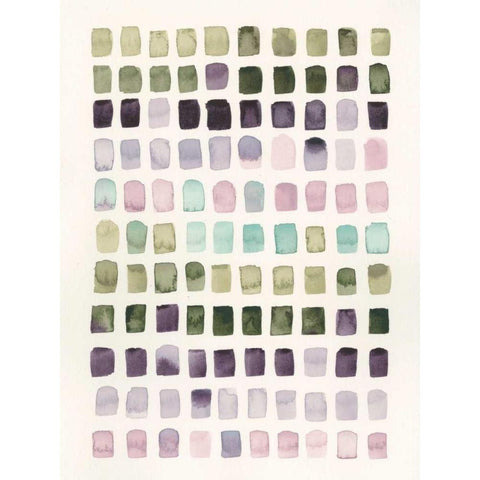 Serene Color Swatches I Black Modern Wood Framed Art Print by Popp, Grace