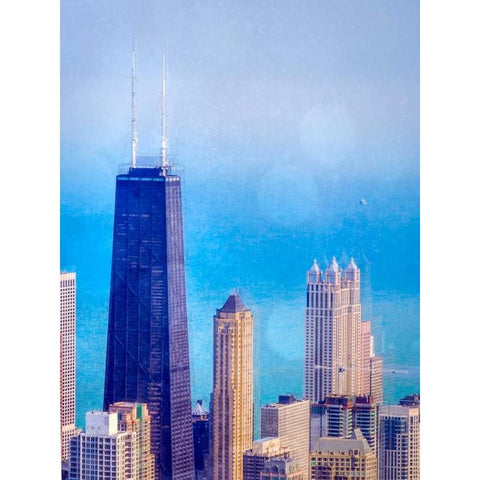 Chi Town II Gold Ornate Wood Framed Art Print with Double Matting by Quintero, Sonja