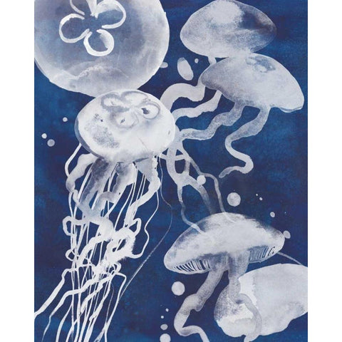 Swarm I White Modern Wood Framed Art Print by Popp, Grace