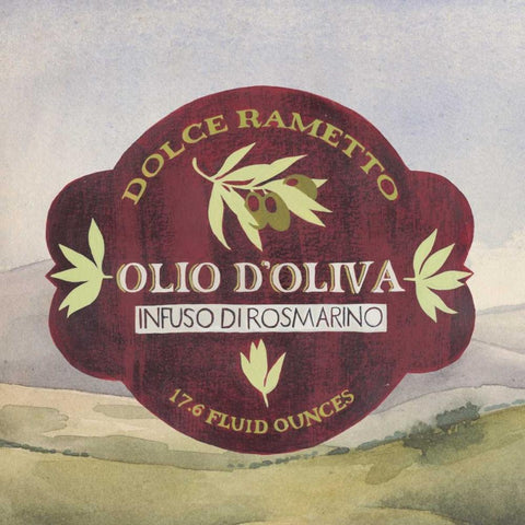 Olive Oil Labels II Gold Ornate Wood Framed Art Print with Double Matting by Popp, Grace