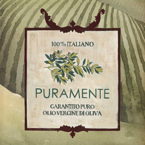 Olive Oil Labels III Gold Ornate Wood Framed Art Print with Double Matting by Popp, Grace