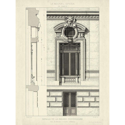 Custom Motifs Historiques II Gold Ornate Wood Framed Art Print with Double Matting by Unknown