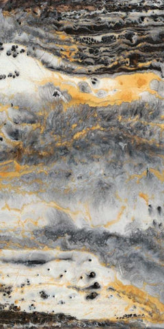 Granite II White Modern Wood Framed Art Print with Double Matting by Hambly, Anna