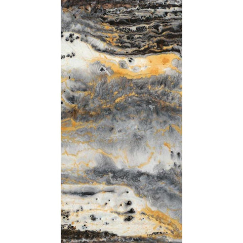 Granite II Black Modern Wood Framed Art Print with Double Matting by Hambly, Anna