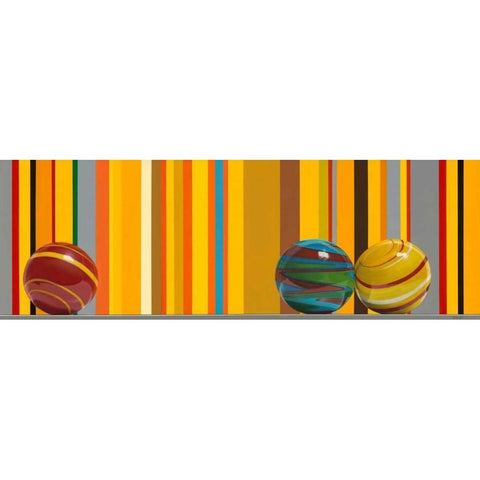 The Four Seasons - Summer White Modern Wood Framed Art Print by Cholakian, Kevork