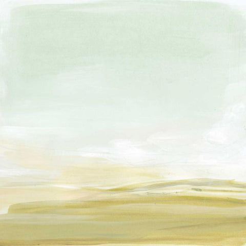 Intangible Horizon I Black Modern Wood Framed Art Print with Double Matting by Vess, June Erica