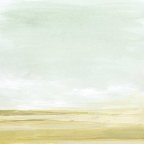 Intangible Horizon II White Modern Wood Framed Art Print by Vess, June Erica