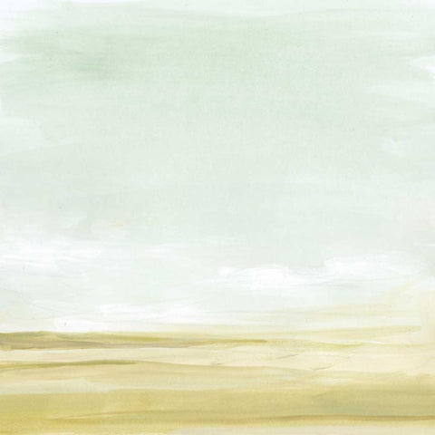 Intangible Horizon II White Modern Wood Framed Art Print with Double Matting by Vess, June Erica