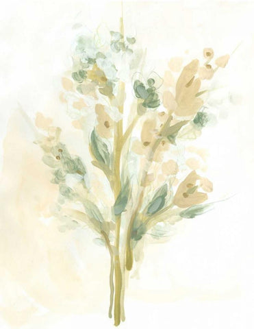 Sagebrush Bouquet I White Modern Wood Framed Art Print with Double Matting by Vess, June Erica