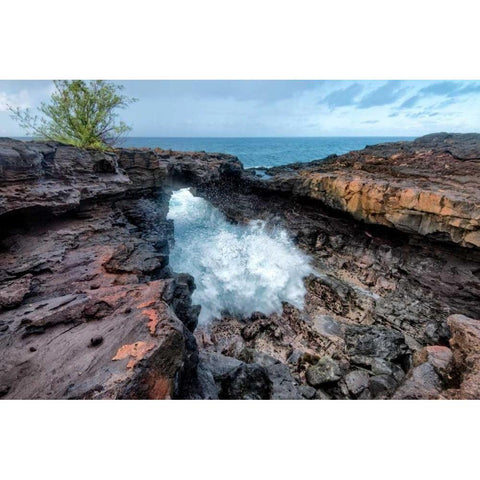 Arch Rock I Black Modern Wood Framed Art Print by Head, Danny