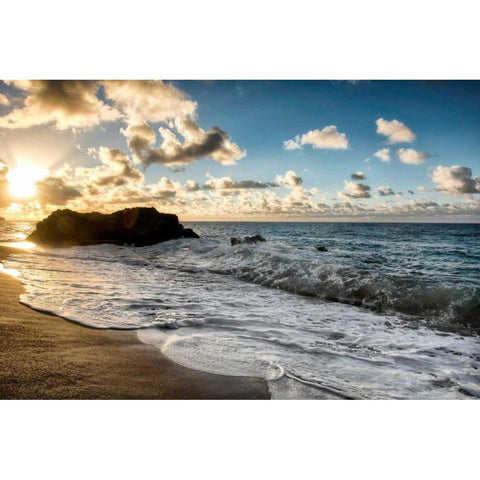 Last Light Black Modern Wood Framed Art Print by Head, Danny