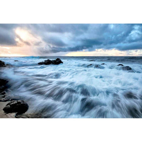 Coming at Ya Gold Ornate Wood Framed Art Print with Double Matting by Head, Danny