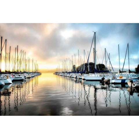 Sleeping Marina Black Modern Wood Framed Art Print by Head, Danny