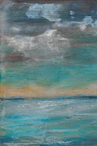 After the Storm I White Modern Wood Framed Art Print with Double Matting by Ludwig, Alicia