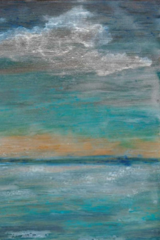 After the Storm II White Modern Wood Framed Art Print with Double Matting by Ludwig, Alicia