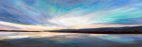 Salt Flats I Black Ornate Wood Framed Art Print with Double Matting by Finch, Sheila