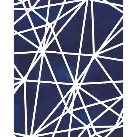 Indigo Pattern I Gold Ornate Wood Framed Art Print with Double Matting by Popp, Grace