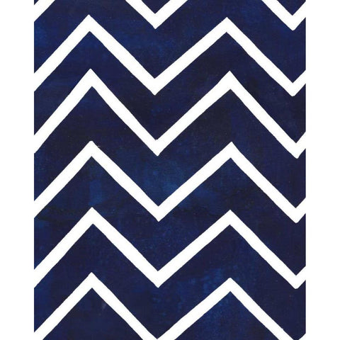 Indigo Pattern VI Black Modern Wood Framed Art Print by Popp, Grace