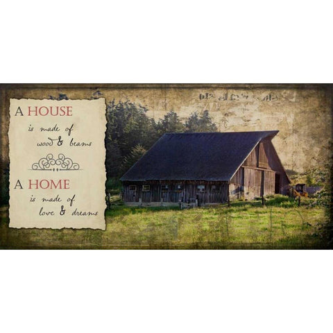 Widbys Sentiments II Black Modern Wood Framed Art Print with Double Matting by Perry, Rachel