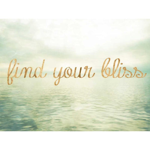 Water Bliss I Black Modern Wood Framed Art Print with Double Matting by Quintero, Sonja