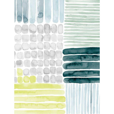 Aerial Abstract II Black Modern Wood Framed Art Print by Popp, Grace
