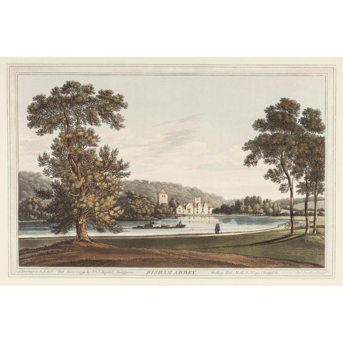 Bisham Abbey Black Modern Wood Framed Art Print by Stadler, Joseph