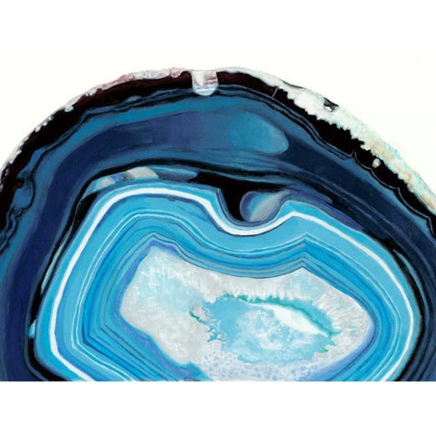 Agate Studies I White Modern Wood Framed Art Print by McCavitt, Naomi