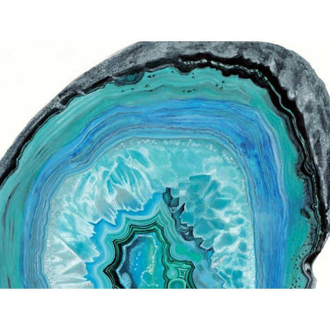 Agate Studies II Black Modern Wood Framed Art Print with Double Matting by McCavitt, Naomi