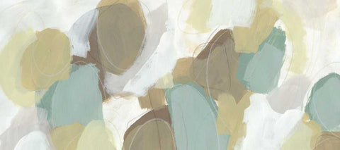 Subtle Synergy III White Modern Wood Framed Art Print with Double Matting by Vess, June Erica