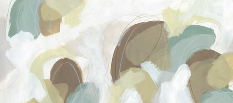 Subtle Synergy IV White Modern Wood Framed Art Print with Double Matting by Vess, June Erica