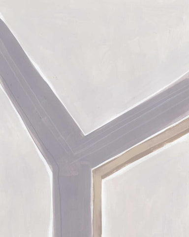 Neutral Impact I White Modern Wood Framed Art Print with Double Matting by Vess, June Erica