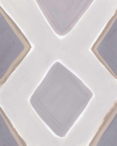 Neutral Impact III White Modern Wood Framed Art Print with Double Matting by Vess, June Erica