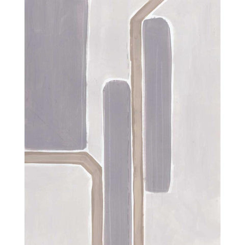 Neutral Impact IV White Modern Wood Framed Art Print by Vess, June Erica