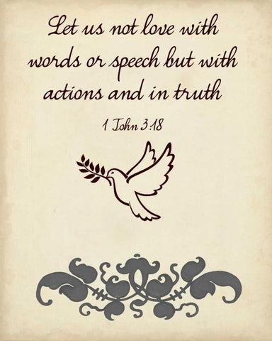 More Than Words VII White Modern Wood Framed Art Print with Double Matting by Studio W