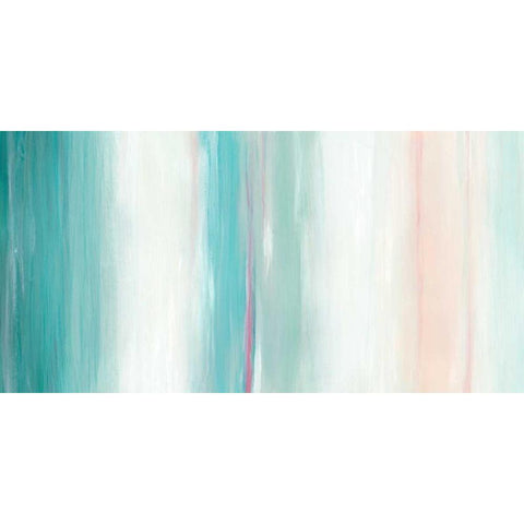 Seafoam Spectrum I Black Modern Wood Framed Art Print with Double Matting by Vess, June Erica