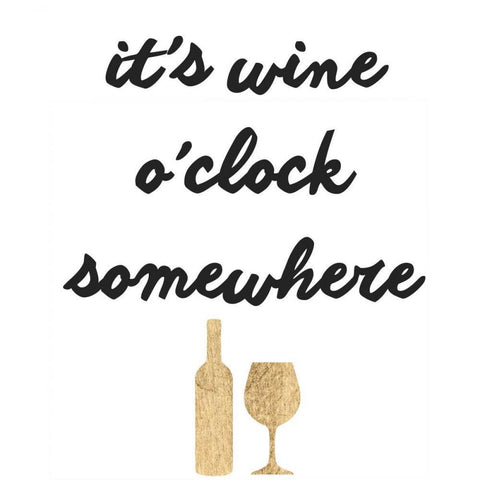 Wine Sentiment V Black Ornate Wood Framed Art Print with Double Matting by Hambly, Anna