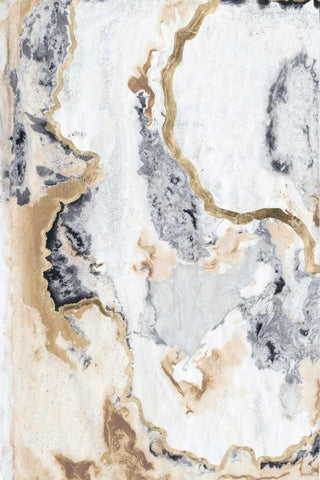 Cinder and Smoke I White Modern Wood Framed Art Print with Double Matting by Lam, Vanna
