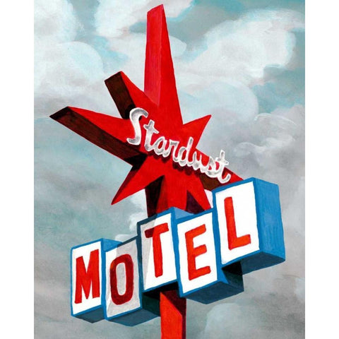 American Roadside VI White Modern Wood Framed Art Print by McCavitt, Naomi