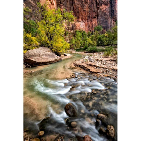 Virgin River I White Modern Wood Framed Art Print by Head, Danny