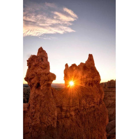 Shining through the Keyhole White Modern Wood Framed Art Print by Head, Danny